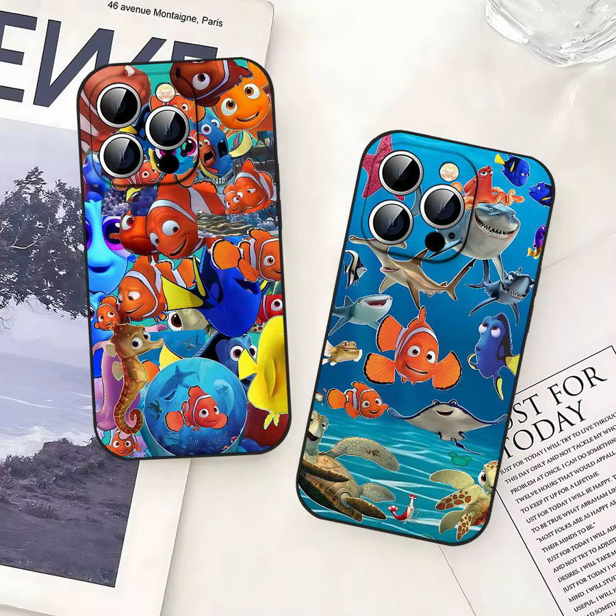 Mesuca Anime Film F-Finding N-Nemo Handyhülle für iPhone 17 16 15 14 13 12 11 Pro Max Plus Mini aus weichem TPU in Multicolour - Bild 3