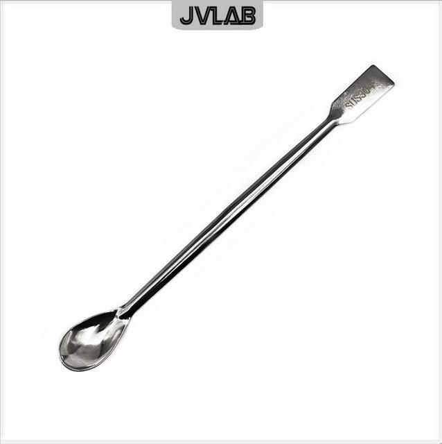 JVLAB Wiegenlöffel Spachtel aus Edelstahl in Silber, 10 Stück, Länge: 20 cm - Bild 1