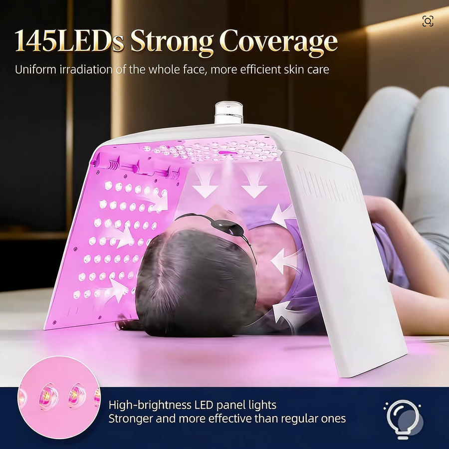 vilnason LED-Photonenmaschine, 7-Farben-Nano-Spray, Gesicht und Körper, Unisex - Bild 3