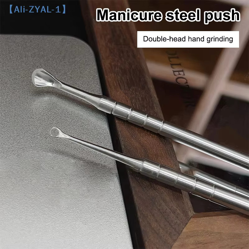 JETTING Doppelköpfiger Nagelhautentferner aus Edelstahl, Metallic - Bild 3