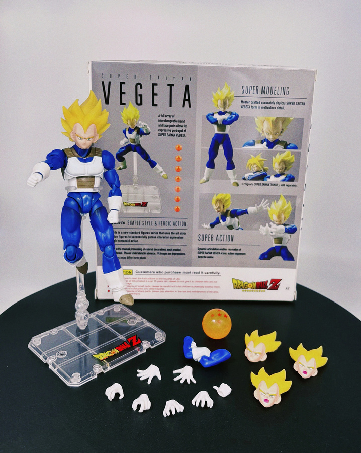 Bandai Dragon Ball Actionfigur Super Saiyan Goku und Vegeta Modell als Desktop-Dekoration - Bild 3
