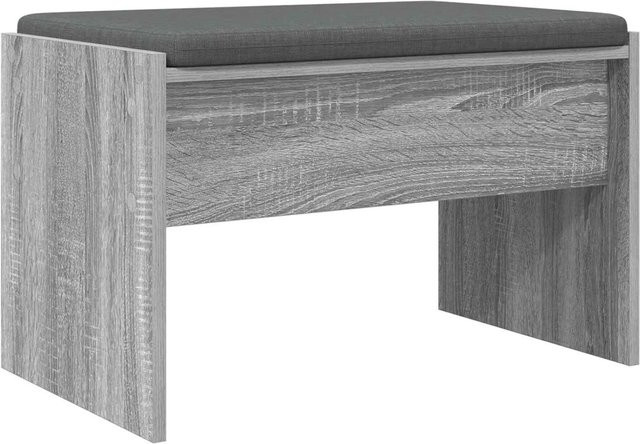 vidaXL Flurbank mit Kissen in Grau Sonoma, B/T/H: 63 x 38 x 40 cm - Bild 1