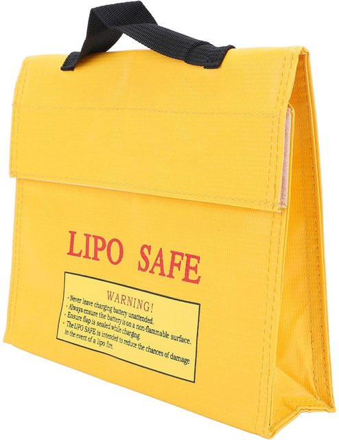 Fishine Lipo Safe Bag Feuerfeste und explosionsgeschützte Lipo Akku Sicherheitstasche mit Klettverschluss in Yellow - Bild 1