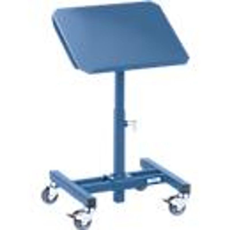 Fetra Materialständer fahrbar in brillantblau mit Höhenverstellung, B: 51 cm, T: 41 cm, H: 50 cm bis 77,5 cm - Bild 2