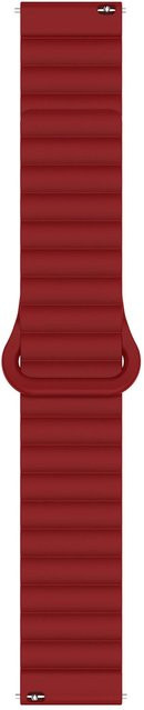 Peter Jäckel Uhrenarmband Silikon, 18 mm, Bordeaux, Unisex - Bild 1