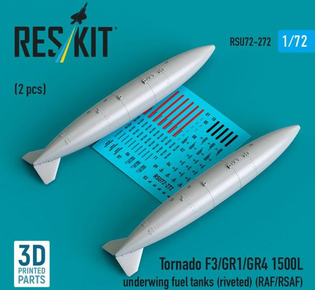 ResKit Models Tornado F3/GR1/GR4 1500L underwing fuel tanks, 2-teiliges Set - Bild 1