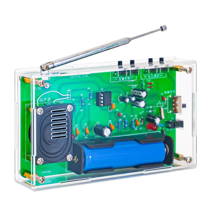 DIY RDA5807 FM-Radio Elektronik-Bausatz mit einstellbarer Frequenz 65-108MHz und wiederaufladbarer Quelle in Multicolour - Bild 2