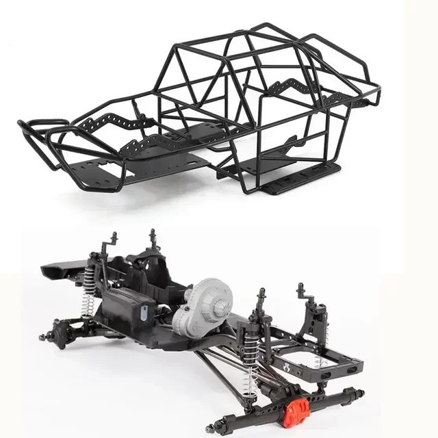 Axial RC Crawler Truck, Metallchassis, Metallkarosserie, Überrollkäfig - Bild 1