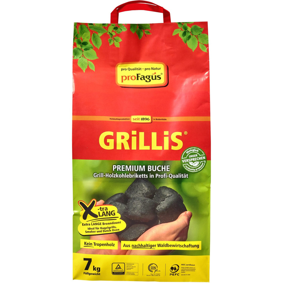 proFagus Grillis Buchen-Holzkohlebriketts, 7 kg - Bild 2