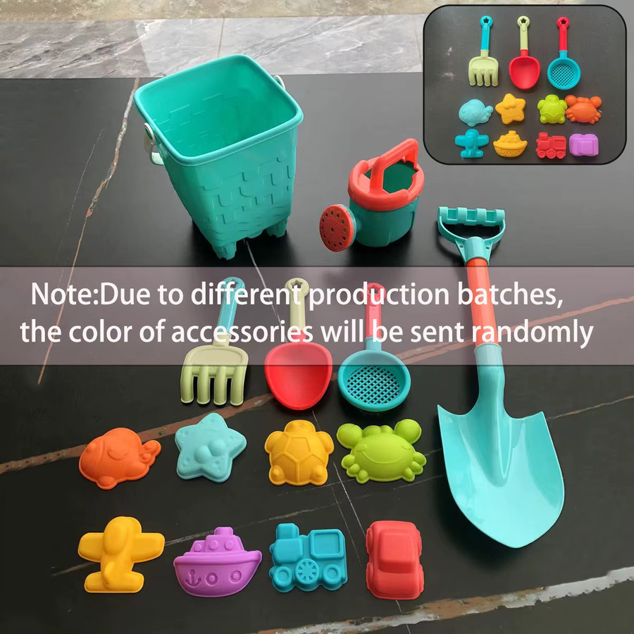 DSUE Kinder Strandspielzeug-Set, 14-teiliges Set, Bunt / Mehrfarbig - Bild 3