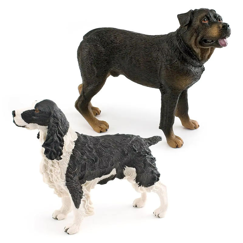 Homyl Hund Figur Statue Welpe aus Kunstharz in Mehrfarbig als Hof Kunst Dekoration - Bild 5