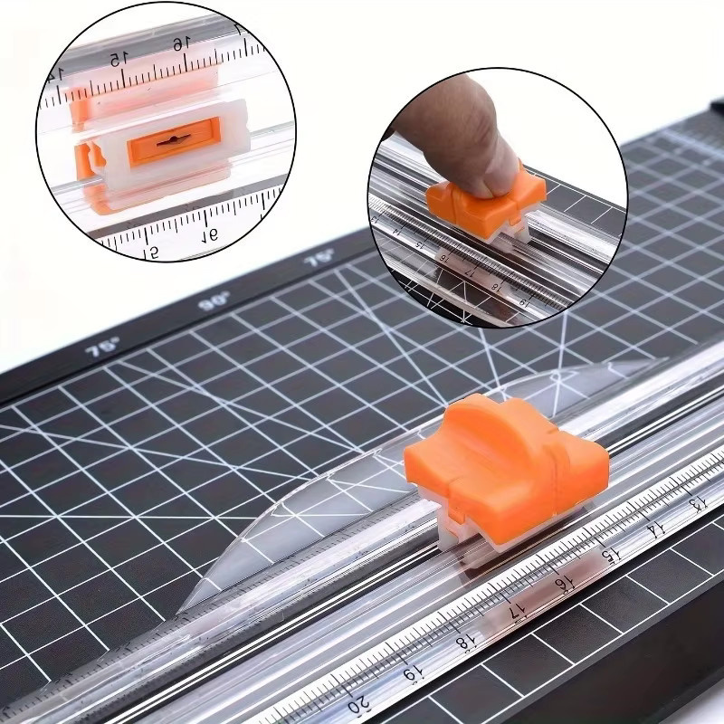 Ersatzklingen für Papierschneider in Schwarz, Weiß und Orange - Bild 2