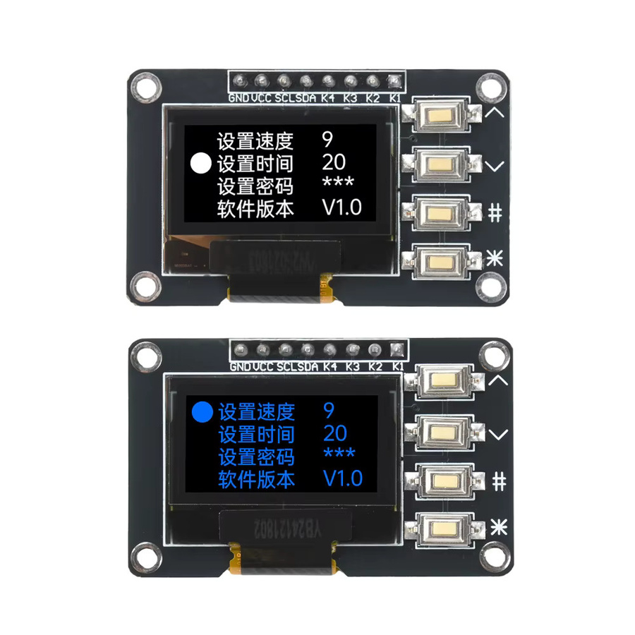 diymore OLED-Display 0,96 Zoll für Arduino mit SSD1306 SSD1315 Treiber, I2C Schnittstelle, 12864 Auflösung und 4 Tasten in Weiß/Blau/Schwarz - Bild 5