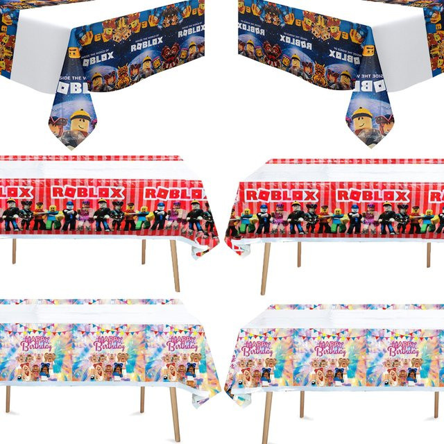 Roblox Party Tischdecke aus Kunststoff für Kindergeburtstage und Babypartys, Multicolor - Bild 1