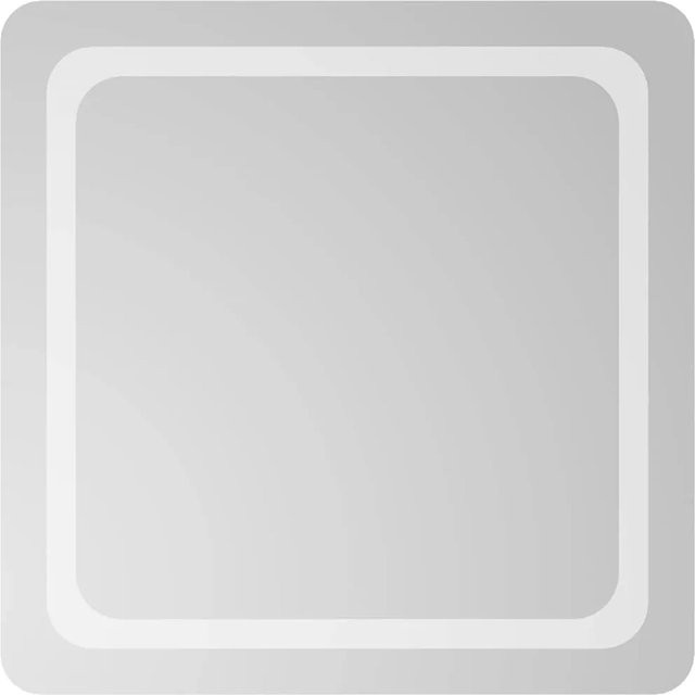 vidaXL LED-Badspiegel aus Glas in Weiß mit IP65 Schutzart, Breite: 60 cm, Höhe: 60 cm - Bild 1