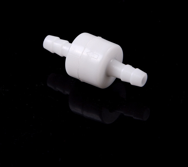 JETTING Einweg-Inline-Rückschlagventil für Kraftstoff, Diesel, Gas, Benzin und Luft, Weiß, 6mm 1/4" - Bild 1