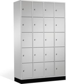 C+P Schließfachschrank Intro mit 20 Fächern, Farbe Lichtgrau, H x B x T: 195 x 122 x 50 cm - Bild 1