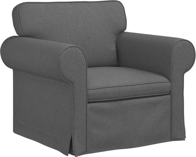 vidaXL Sofa Dunkelgrau mit Stoffbezug und modernem Design B/T/H: 215 x 82 x 80 cm - Bild 1