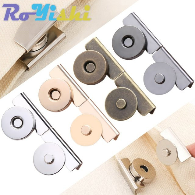 RoYishi Nahtlose Magnetknöpfe Set für Umhängetaschen, Geldbörsen und Kleidung, DIY-Bastelzubehör, 4 oder 12 Sets - Bild 1