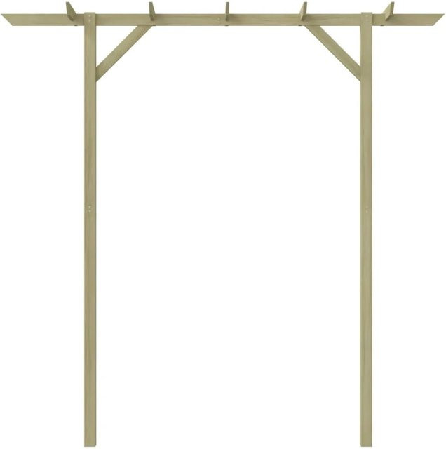 vidaXL Gartenpergola aus Holz in Braun, Beige oder Grün, B/T/H: 200 x 40 x 205 cm - Bild 1