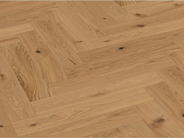 Meister Parkett PS 500 Eiche Authentic 9002 Fischgrät Gebürstet Braun - Bild 1
