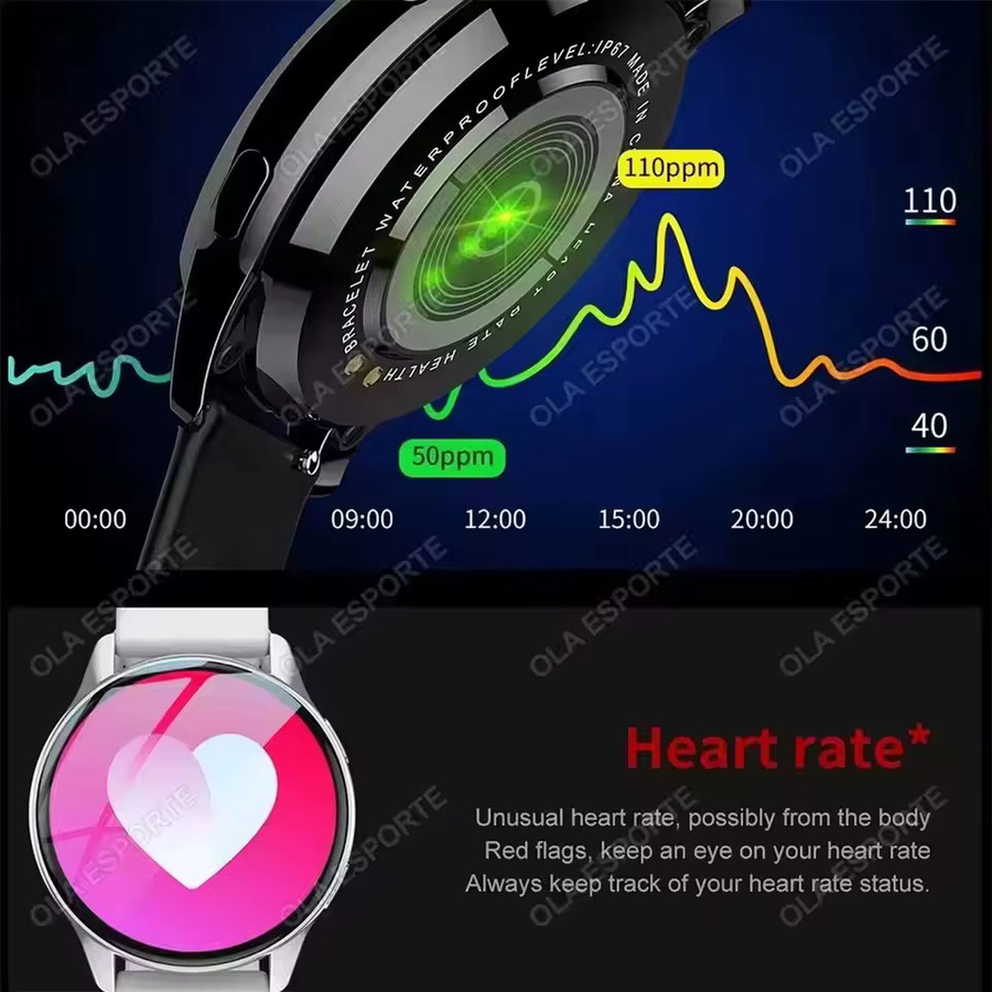 Ola Esporte Smartwatch mit 1,32 Zoll AMOLED-Bildschirm, Bluetooth-Anruferinnerung, Sprachassistent und Gesundheitsüberwachung - Bild 5