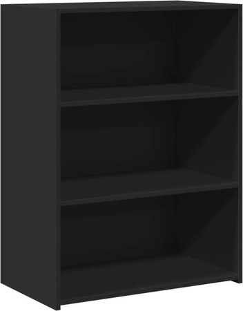 vidaXL Sideboard modern in Schwarz aus Holzwerkstoff, B/T/H: 70 x 41 x 93 cm