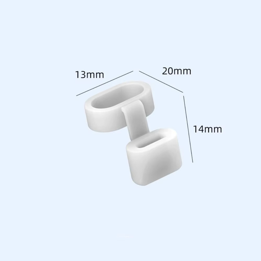 10 Stück Silikon Staubschutz Kappen für USB-C Ladeanschlüsse in Weiß - Bild 2