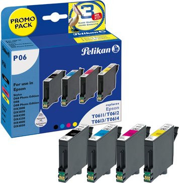 Epson T0611 + T0614 Druckerpatronen Set Multicolor BK/C/M/Y - Bild 1