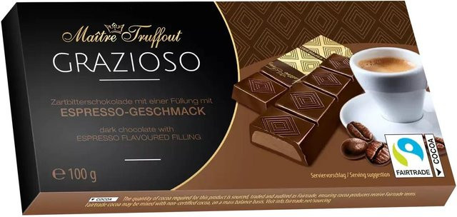 MaitreTruffout Grazioso Pralinen Espresso-Füllung 100 g - Bild 1