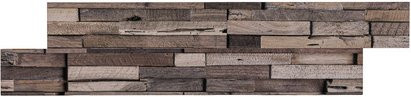 iWerk Paneele Yenga in Holzoptik, Farbe: Braun und Grau, Breite: 100 mm, Höhe: 780 mm - Bild 1