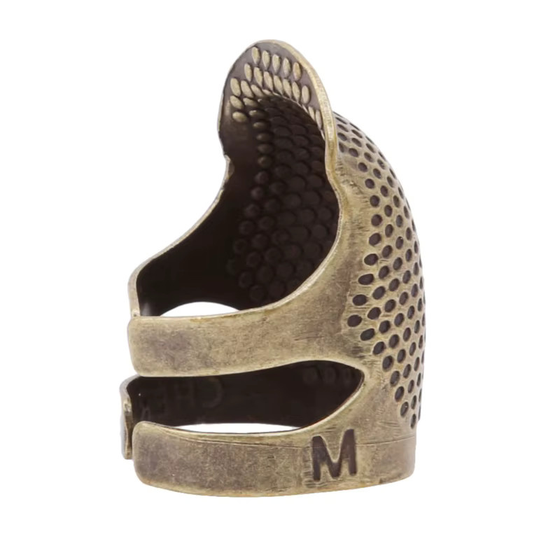 Antiker Fingerhut-Ring in Gold für Handarbeit und DIY-Nähzubehör - Bild 5