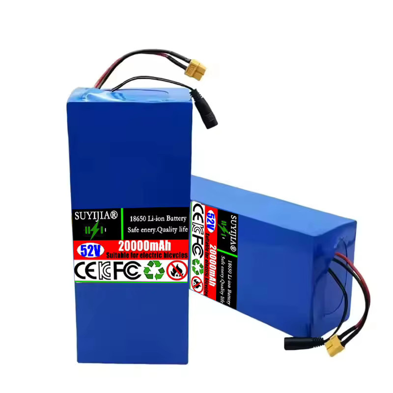 SUYIJIA Lithium-Ionen-Akku 14S5P 52V 20000mAh mit BMS für Elektro-Scooter und Mountainbikes inklusive Ladegerät, Blau - Bild 5