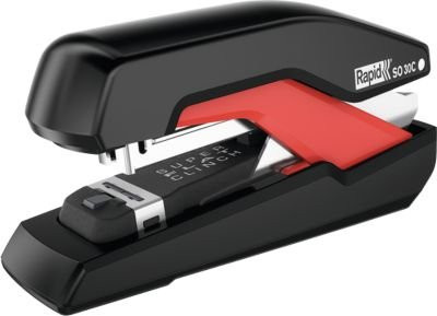 Rapid Heftgerät Supreme Omnipress Desktop in Schwarz/Rot - Bild 1