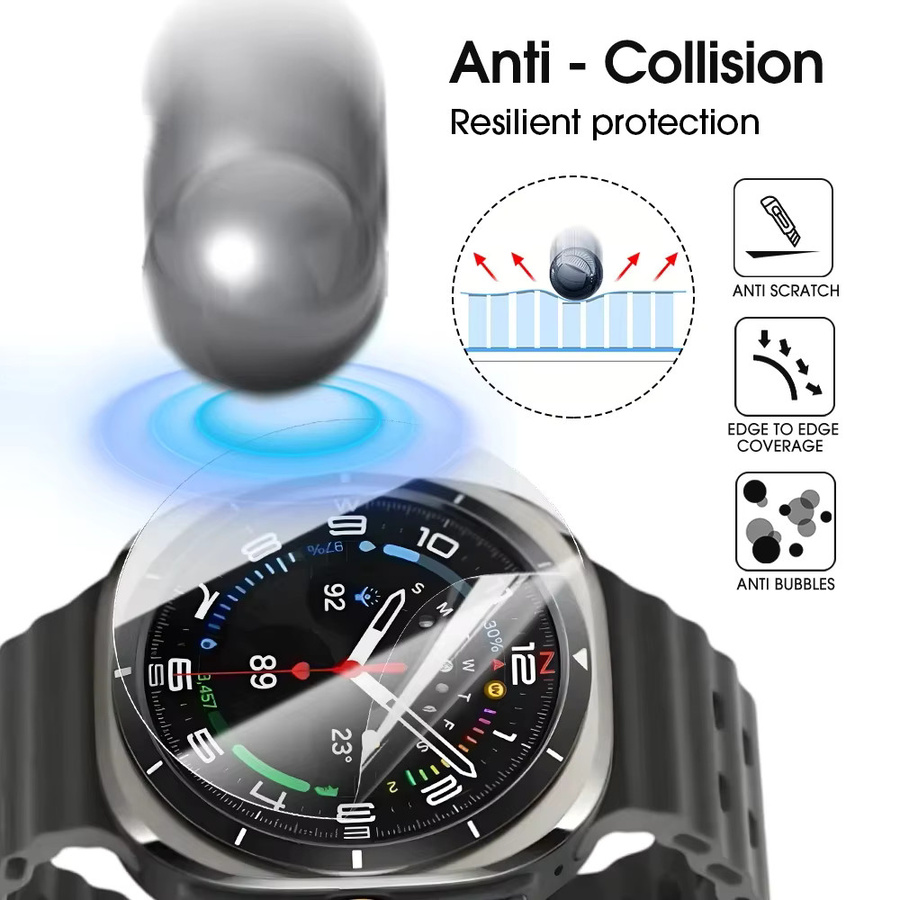 Schutzfolie Glas für Samsung Watch, transparent - Bild 2