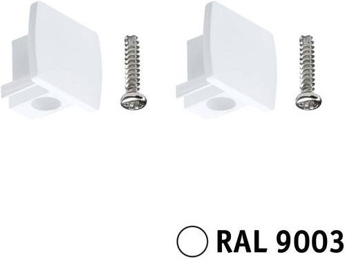 Paulmann URail Endkappe für Hochvolt-Schienensysteme, Signal-Weiß, 2er Pack - Bild 1
