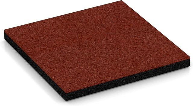 WARCO Fallschutzplatten in Ziegelrot, B/T/H: 50 x 50 x 4,5 cm - Bild 1