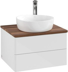 V&B Waschtischunterschrank Antao ohne Frontstruktur in Weiß, B/T/H: 60 x 36 x 50 cm - Bild 1