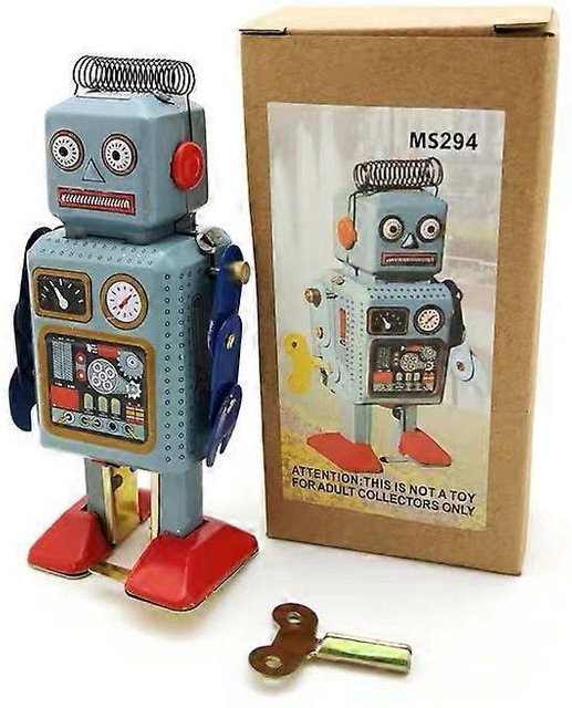 dis-tri-paca Vintage Roboter, Metall, bunt, Laufspielzeug - Bild 1