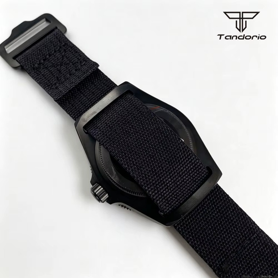 Tandorio Armbanduhr, Automatik, Titan, Schwarz, 42 mm, Unisex - Bild 4