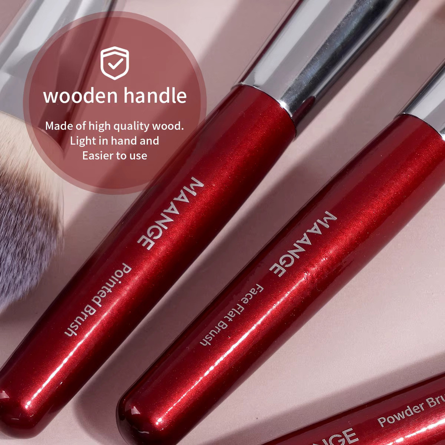 MAANGE Make-up-Pinsel-Set, 9-teilig, Synthetik - Bild 3