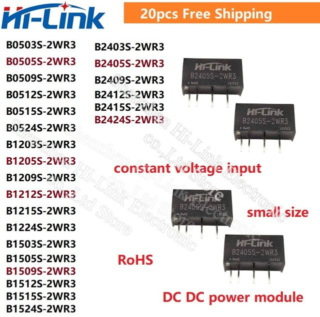 Hi-Link UL DC-DC Wandler Set 20 Stück in Schwarz - Bild 1
