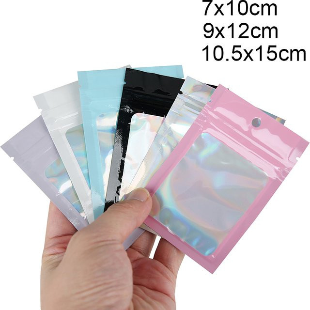 50 Stück bunte Druckverschlussbeutel aus Kunststoff für deine Schmuckverpackung - Bild 1