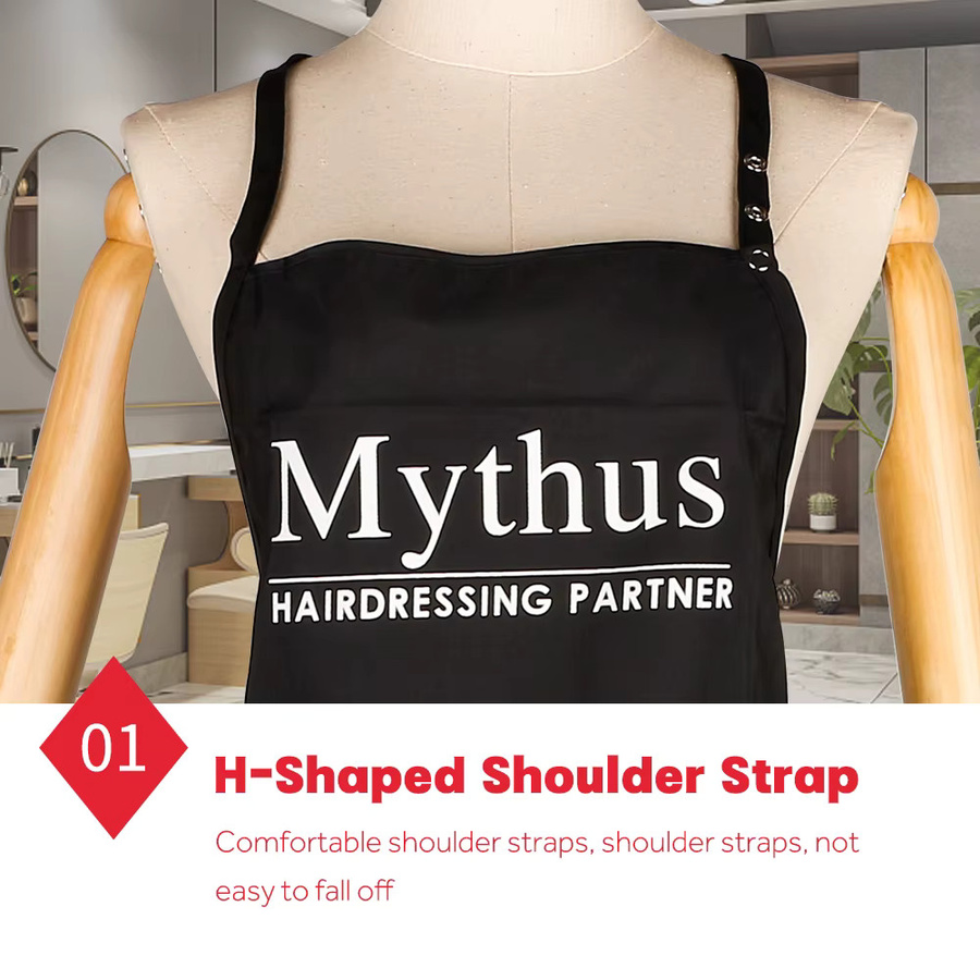 Mythus Friseurumhang, Polyester, wasserdicht, Unisex - Bild 1