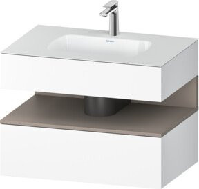 Duravit Einbauwaschtisch-Möbel-Set Qatego in Weiß, B/T/H: 80 x 55 x 60 cm - Bild 1