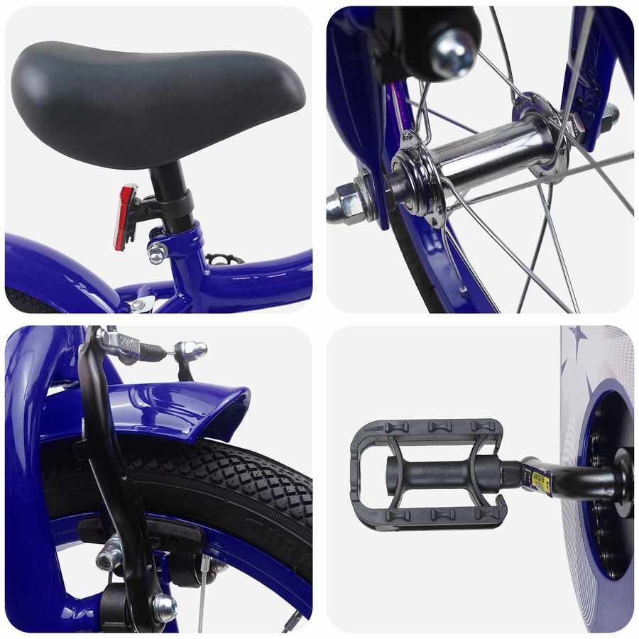 VD Home Furnishing Kinderfahrrad 14 Zoll Dunkelblau - Bild 4