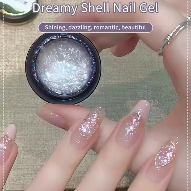 MIANEL Phantom Gel Nagelkunst-Gel, Platin, Schimmernd - Bild 1