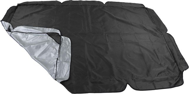 mfySpace Outdoor Schaukel Baldachin Wasserdichte Schaukelstuhl Abdeckung aus silberbeschichtetem Oxford-Gewebe in Schwarz - Bild 1