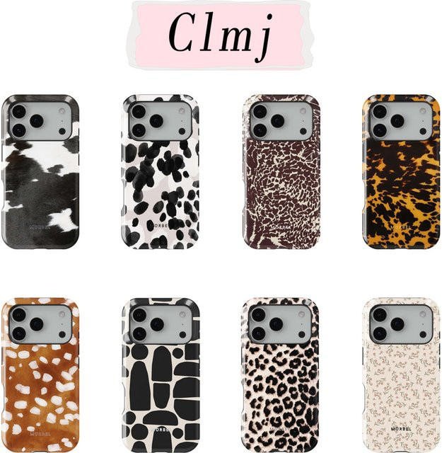 Clmj Handyhülle mit Leopardenmuster in Multicolour für iPhone Modelle mit doppelschichtiger Abdeckung - Bild 1