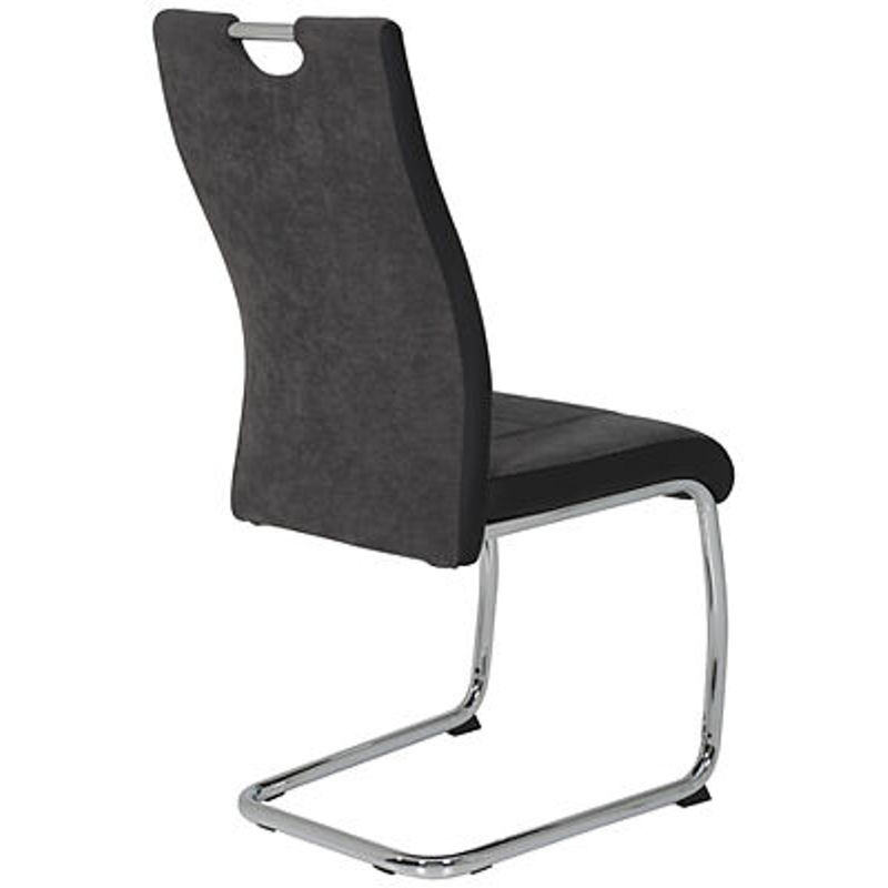Schwingstuhl Hela Alina S in Anthrazit mit Kunstleder und Steppmuster, B/H/T: 43 x 98 x 59 cm - Bild 2